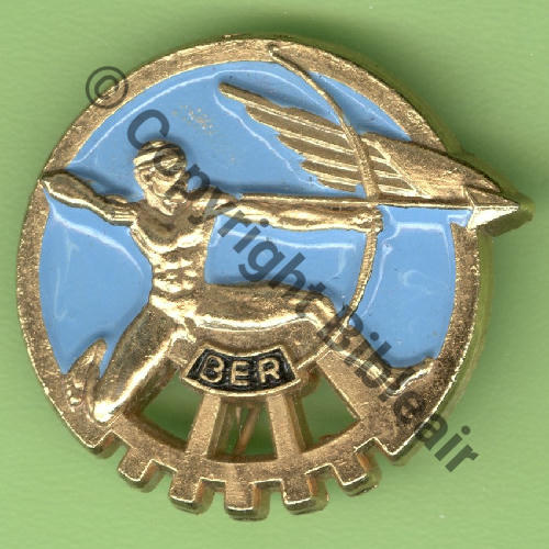 A0521 BER.721 ROCHEFORT BER BLEU  BALLARD.77 Griffes et butees Dos lisse Src.Y.GENTY 